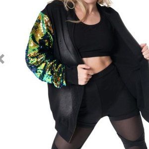 Distressed Sequin Sleeve Hoodie from Costume Gallery